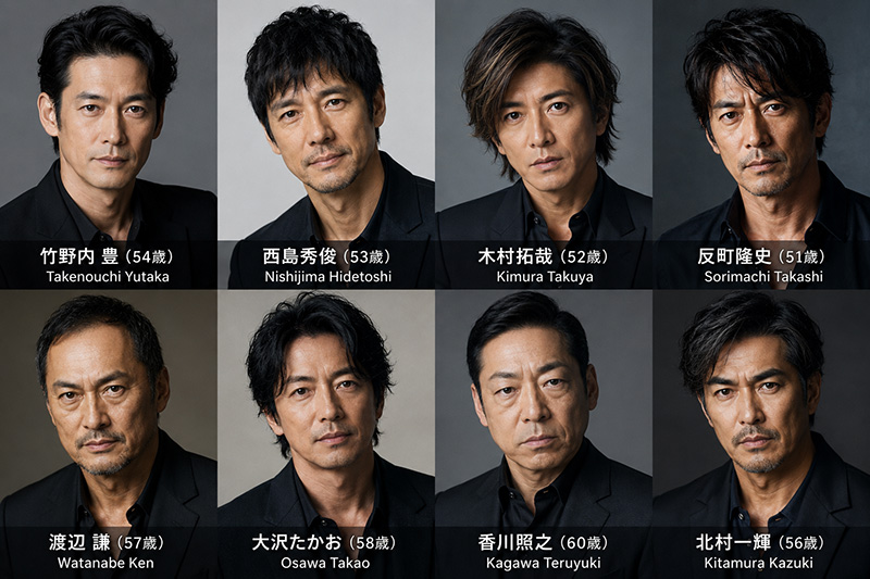 เคล็ดลับดาราญี่ปุ่น Part 2: กลุ่มซีรี่หนุ่มใหญ่วัย 50+