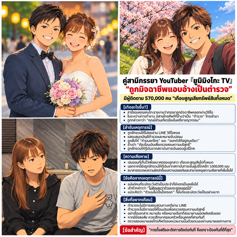 มิจจี้ญี่ปุ่น VS มิจจี้ไทย: วิเคราะกรณียูทูบเบอร์ญี่ปุ่นตกเป็นเหยื่อมิจฉาชีพ